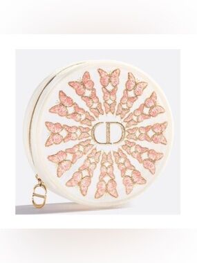 🌸DIOR Beauty Makeup Cosmetic Pouch Case Embroidered Butterfly